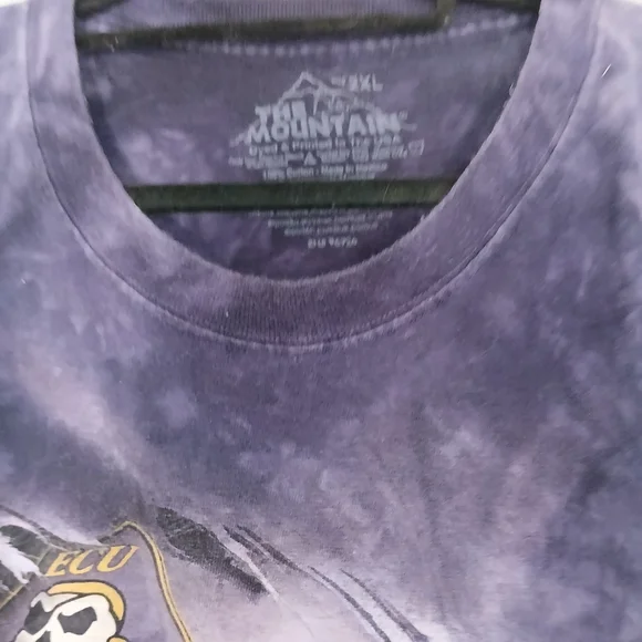 East Carolina Purple Graphic T-Shirt Vintage Barley Worn - Picture 2 of 3
